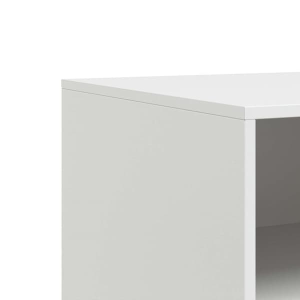 vidaXL TV-benk hvit 67x39x44 cm stål