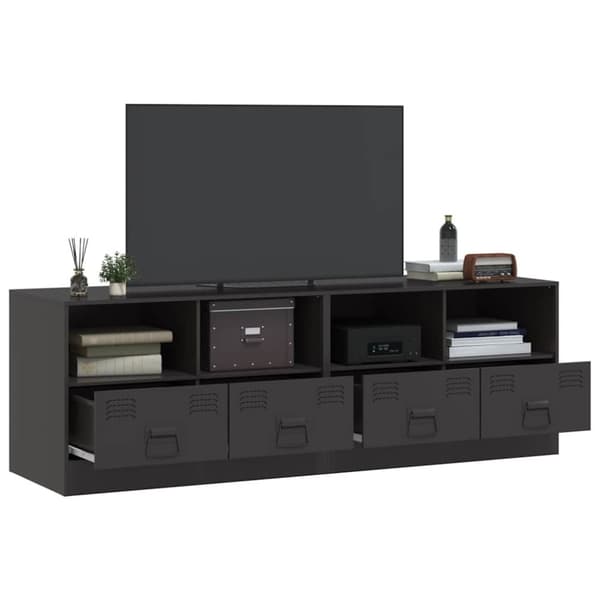 vidaXL tv-borde 2 stk. 67x39x44 cm stål sort