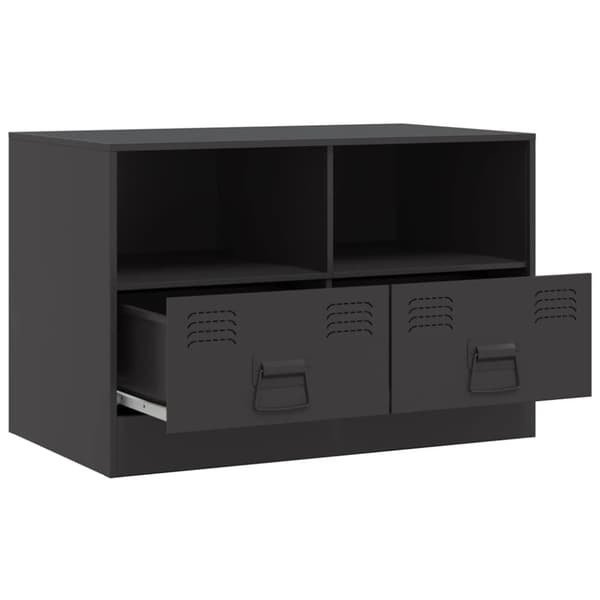 vidaXL tv-borde 2 stk. 67x39x44 cm stål sort