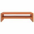Miniatyrbilde 4 av 9: vidaXL Monitorstativ voksbrun 50x24x13 cm heltre furu
