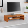 Miniatyrbilde 2 av 9: vidaXL Monitorstativ voksbrun 50x24x13 cm heltre furu
