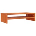 Miniatyrbilde 1 av 9: vidaXL Monitorstativ voksbrun 50x24x13 cm heltre furu