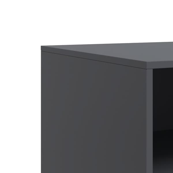 vidaXL TV-benk antrasitt 67x39x44 cm stål