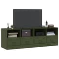 Pikkukuva 4 / 11: vidaXL TV-tasot 2 kpl oliivinvihreä 67x39x44 cm teräs