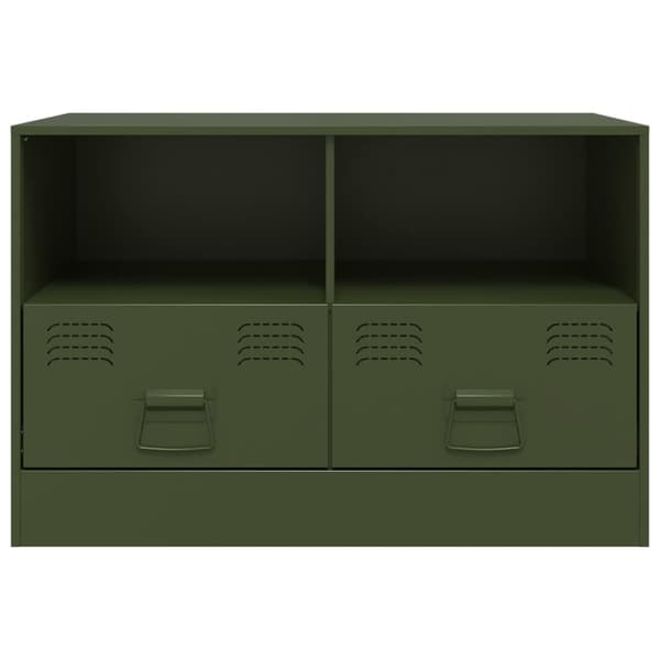 vidaXL TV-tasot 2 kpl oliivinvihreä 67x39x44 cm teräs