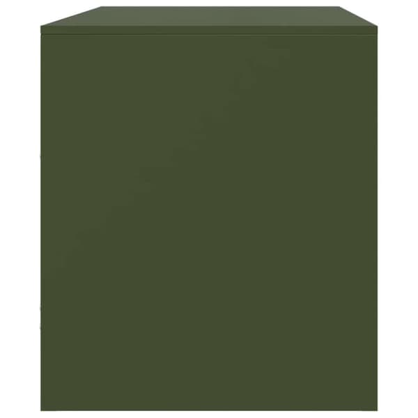 vidaXL TV-tasot 2 kpl oliivinvihreä 67x39x44 cm teräs