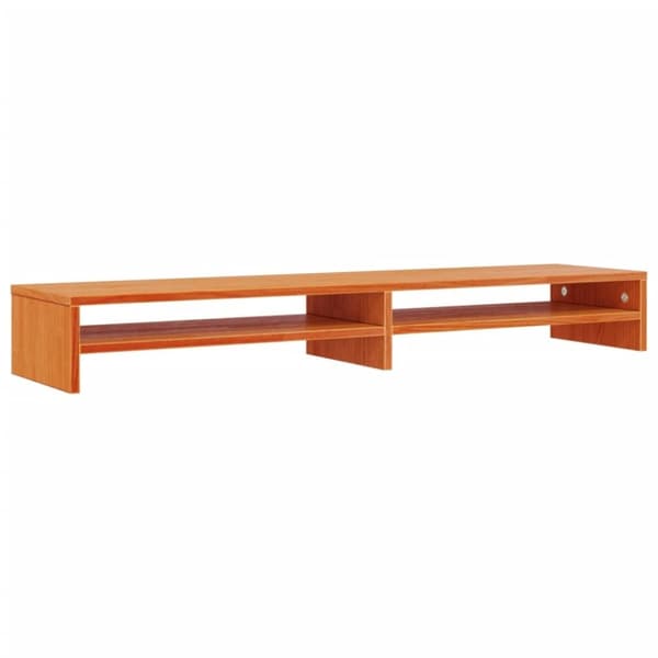 vidaXL Skärmställ vaxbrun 100x24x13 cm massiv furu