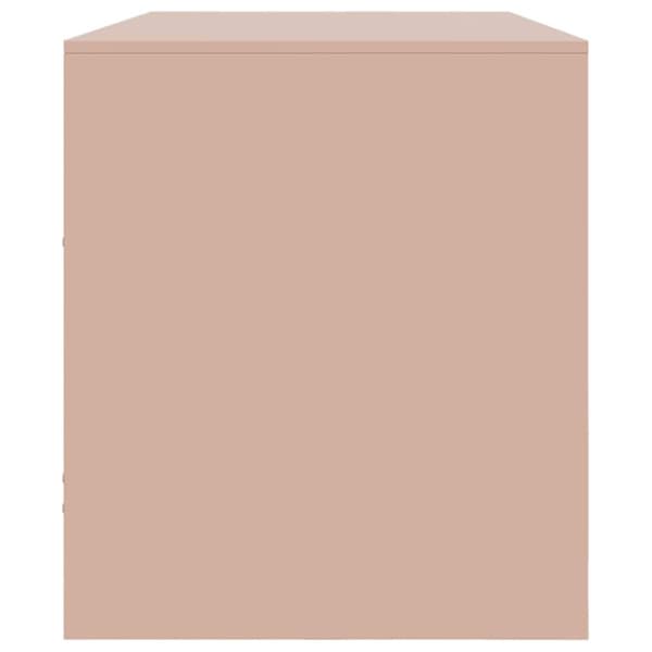 vidaXL TV-benk rosa 99x39x44 cm stål