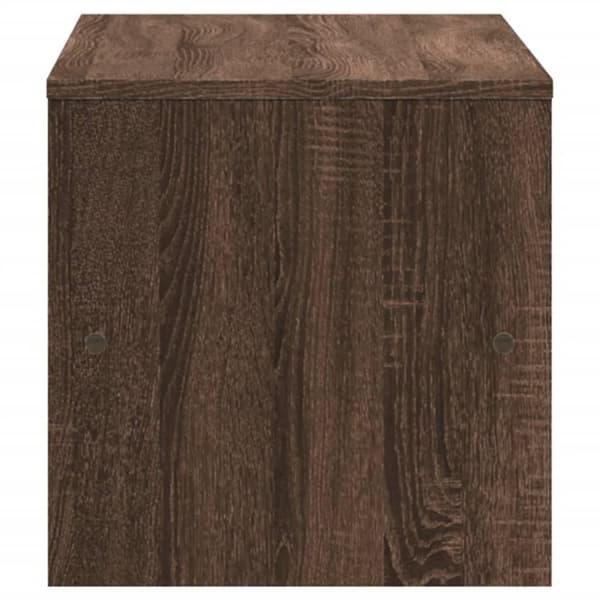 vidaXL Tv-bänk brun ek 120x40x40 cm konstruerat trä