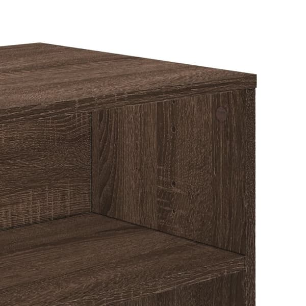 vidaXL Tv-bänk brun ek 120x40x40 cm konstruerat trä
