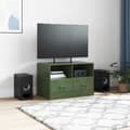 Miniatyrbillede 4 af 11: vidaXL tv-bord 67x39x44 cm stål olivengrøn