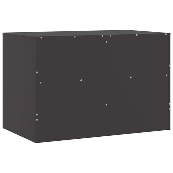 vidaXL TV-benk svart 67x39x44 cm stål