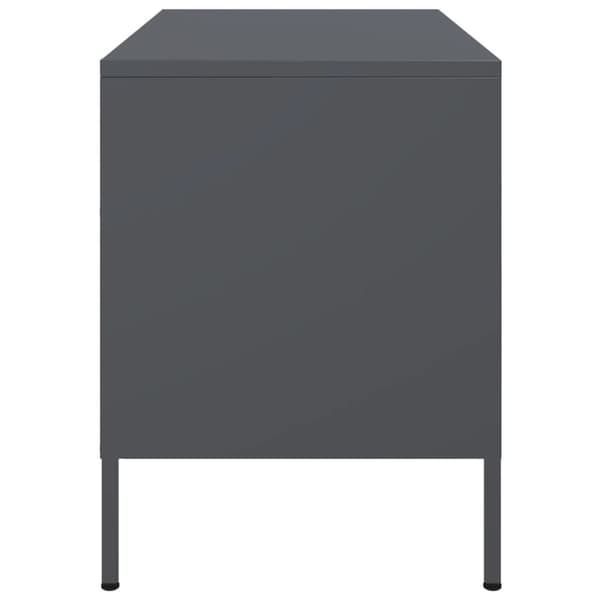 vidaXL TV-benk antrasitt 68x39x50,5 cm stål