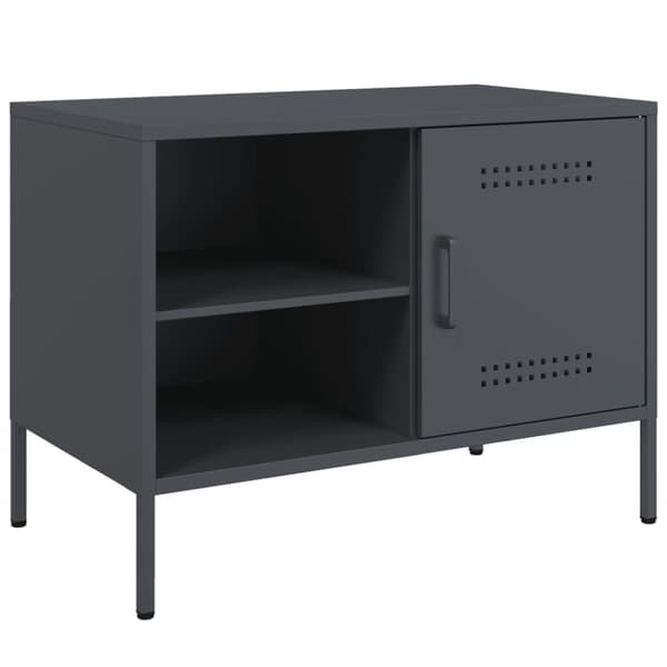 vidaXL TV-benker 2 stk antrasitt 68x39x50,5 cm stål