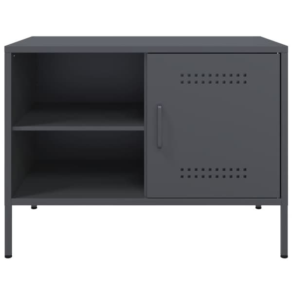 vidaXL TV-benker 2 stk antrasitt 68x39x50,5 cm stål