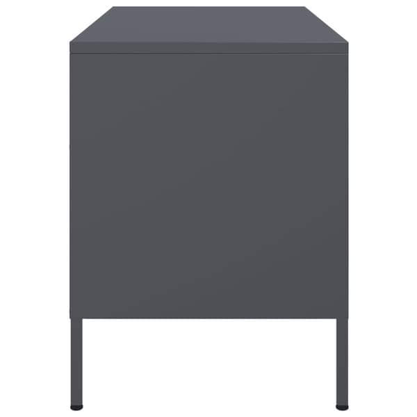 vidaXL TV-benker 2 stk antrasitt 68x39x50,5 cm stål