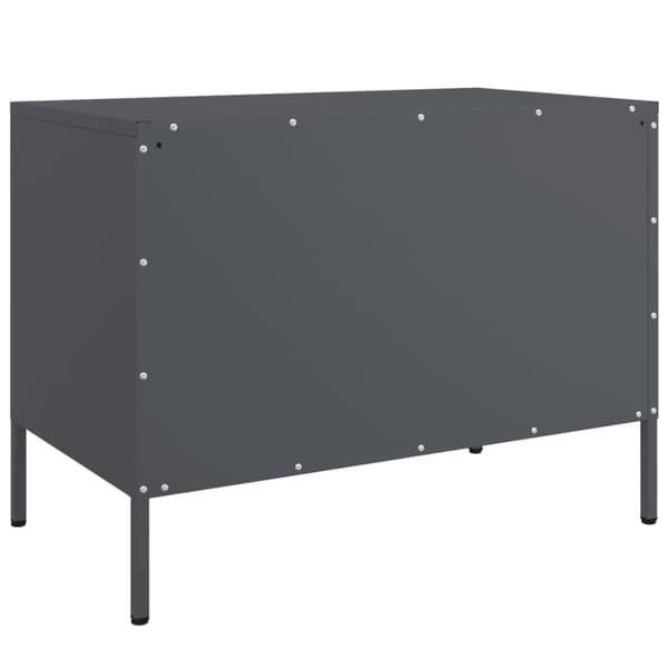 vidaXL TV-benker 2 stk antrasitt 68x39x50,5 cm stål