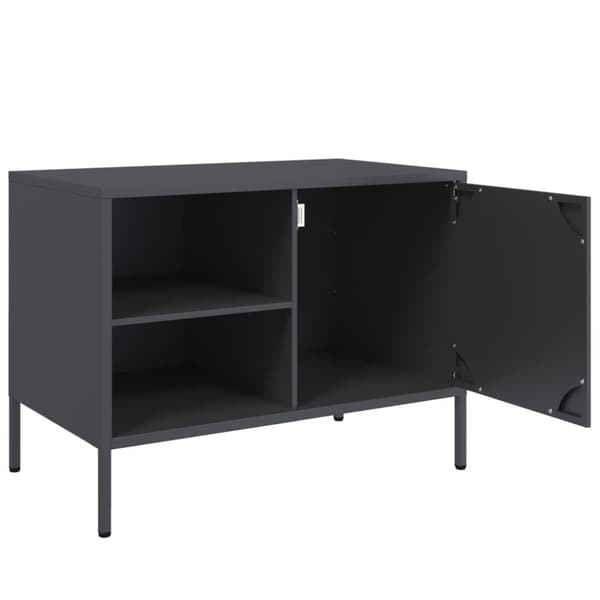 vidaXL TV-benker 2 stk antrasitt 68x39x50,5 cm stål