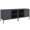 Miniatyrbillede 3 af 11: vidaXL tv-borde 2 stk. 68x39x50,5 cm stål antracitgrå