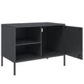 Miniatyrbillede 11 af 11: vidaXL tv-borde 2 stk. 68x39x50,5 cm stål antracitgrå