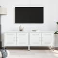 Miniatyrbilde 4 av 11: vidaXL Nattbord 2 stk hvit 68x39x50,5 cm stål