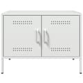 Miniatyrbilde 8 av 11: vidaXL Nattbord 2 stk hvit 68x39x50,5 cm stål