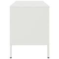 Miniatyrbilde 9 av 11: vidaXL Nattbord 2 stk hvit 68x39x50,5 cm stål
