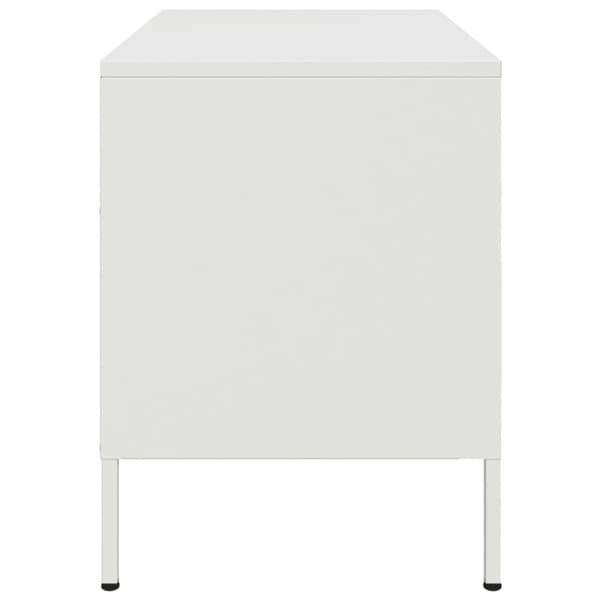 vidaXL Nattbord 2 stk hvit 68x39x50,5 cm stål