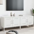 Miniatyrbilde 2 av 11: vidaXL Nattbord 2 stk hvit 68x39x50,5 cm stål