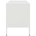 Miniatyrbilde 8 av 11: vidaXL TV-benk hvit 68x39x50,5 cm stål