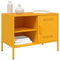 Miniatyrbilde 5 av 11: vidaXL TV-benker 2 stk sennepsgul 68x39x50,5 cm stål