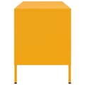 Miniatyrbilde 9 av 11: vidaXL TV-benker 2 stk sennepsgul 68x39x50,5 cm stål