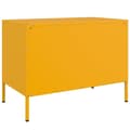 Miniatyrbilde 10 av 11: vidaXL TV-benker 2 stk sennepsgul 68x39x50,5 cm stål