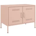 Miniatyrbild 7 av 11: vidaXL Tv-bänk 2 st rosa 68x39x50,5 cm stål