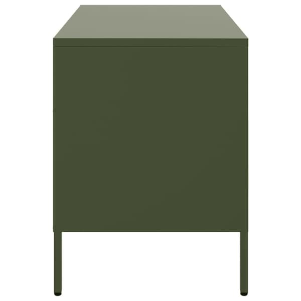 vidaXL TV-skåp olivgrön 68x39x50,5 cm stål