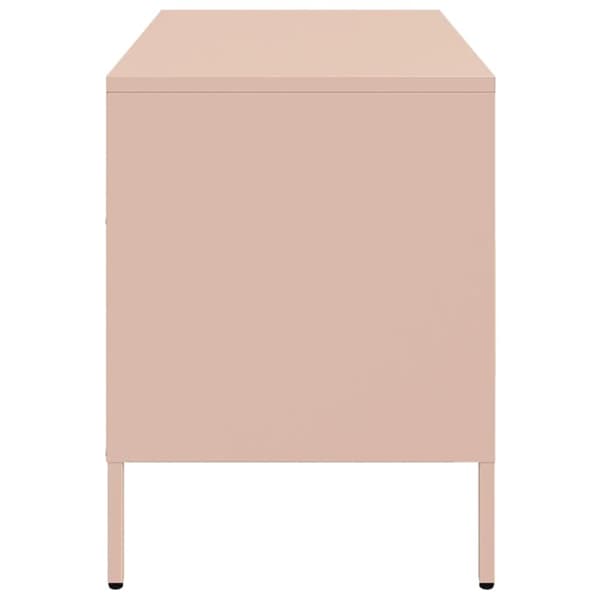 vidaXL TV-benker 2 stk rosa 68x39x50,5 cm stål