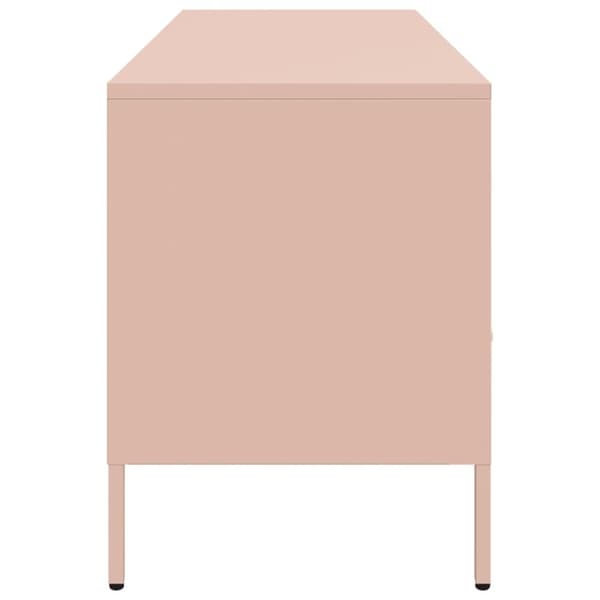 vidaXL TV-skåp rosa 100,5x39x50,5 cm stål