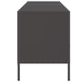 Miniatyrbilde 8 av 11: vidaXL TV-benk svart 100,5x39x50,5 cm stål