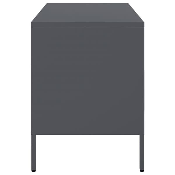 vidaXL TV-benker 2 stk antrasitt 68x39x50,5 cm stål
