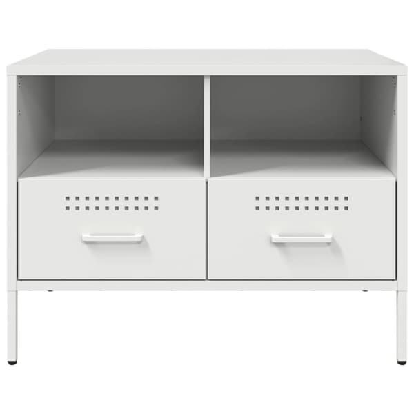 vidaXL tv-borde 2 stk. 68x39x50,5 cm stål hvid