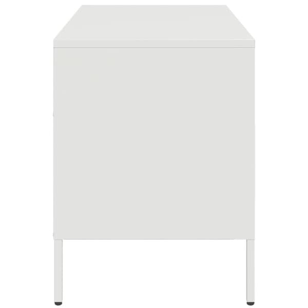 vidaXL Nattbord 2 stk hvit 68x39x50,5 cm stål