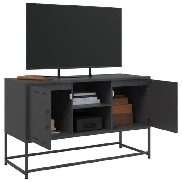 vidaXL TV-taso musta 100,5x39x60,5 cm teräs