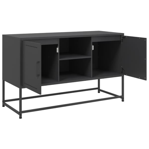 vidaXL TV-taso musta 100,5x39x60,5 cm teräs