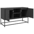 Pikkukuva 10 / 11: vidaXL TV-taso musta 100,5x39x60,5 cm teräs