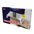 Miniatyrbild 6 av 6: Trust Monta Stöd för Monitor, Ställ för PC-skärm i Härdat Glas Ergonomisk Skärmhöjare - Vit