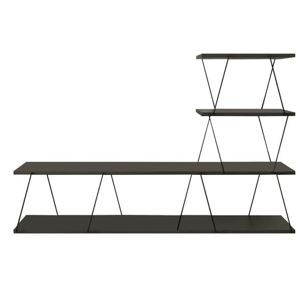 Chic Home Carita TV-taso L150 cm, tummanharmaa