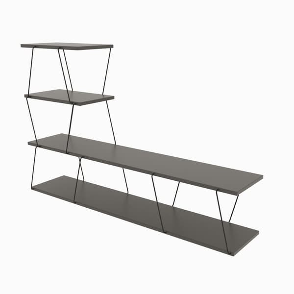 Chic Home Carita TV-taso L150 cm, tummanharmaa