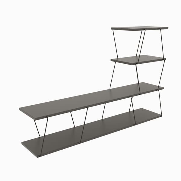 Chic Home Carita TV-taso L150 cm, tummanharmaa