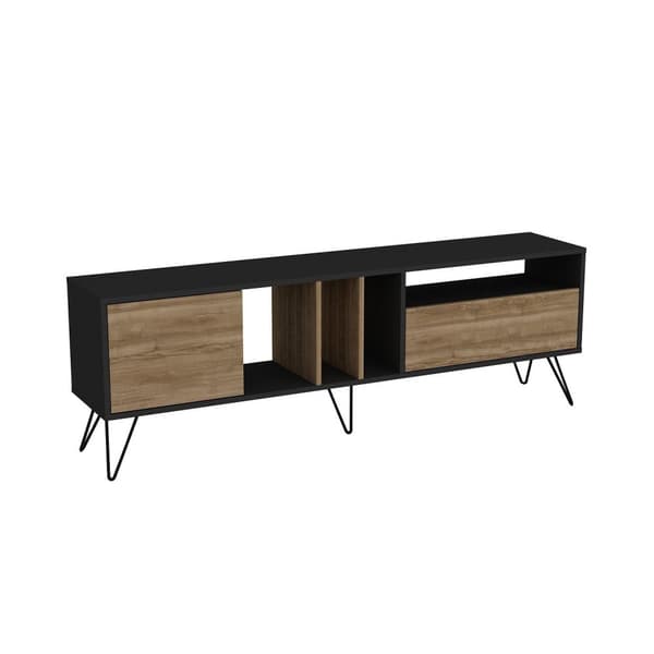 Chic Home Veijo TV-taso L180 cm, ruksea/musta