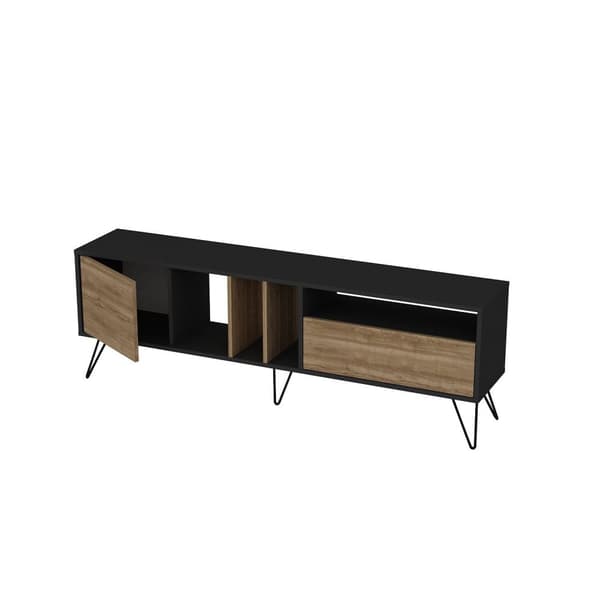Chic Home Veijo TV-taso L180 cm, ruksea/musta